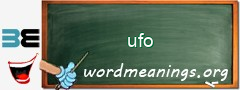 WordMeaning blackboard for ufo